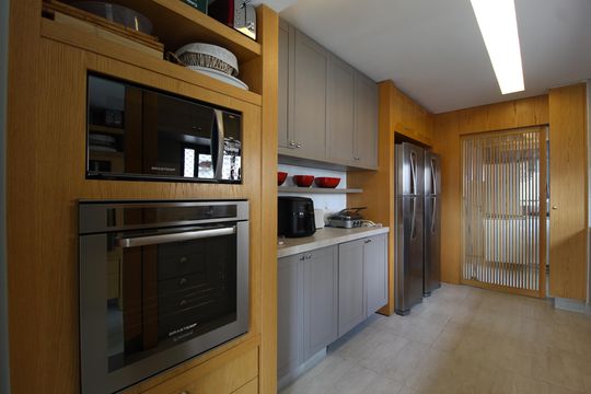 Cozinha de apartamento à venda com 3 quartos, 184m² em Moema, São Paulo