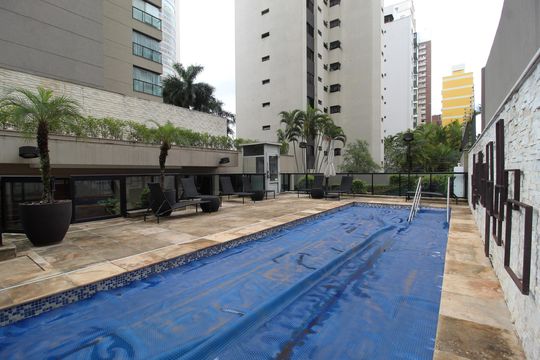 Área Comum - Piscina de apartamento à venda com 3 quartos, 184m² em Moema, São Paulo