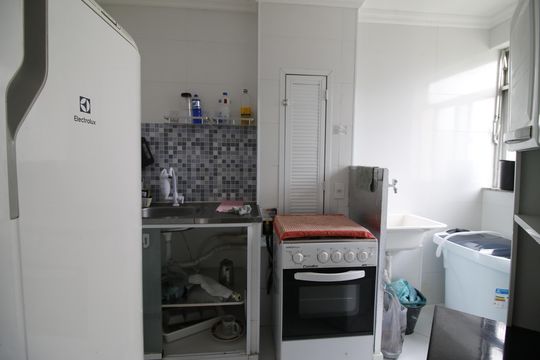 Cozinha de apartamento para alugar com 1 quarto, 38m² em Barra Olímpica, Rio de Janeiro