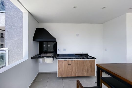 Área comum - Churrasqueira de kitnet/studio à venda com 1 quarto, 34m² em Consolação, São Paulo