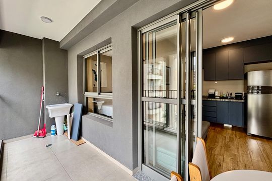 Varanda de apartamento para alugar com 1 quarto, 34m² em Cerqueira César, São Paulo