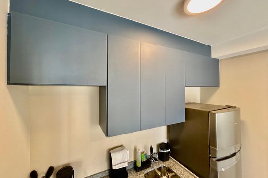 Cozinha  de apartamento para alugar com 1 quarto, 34m² em Cerqueira César, São Paulo
