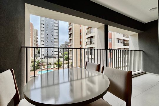 Varanda de apartamento para alugar com 1 quarto, 34m² em Cerqueira César, São Paulo