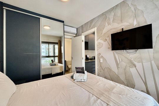 Quarto  de apartamento para alugar com 1 quarto, 34m² em Cerqueira César, São Paulo