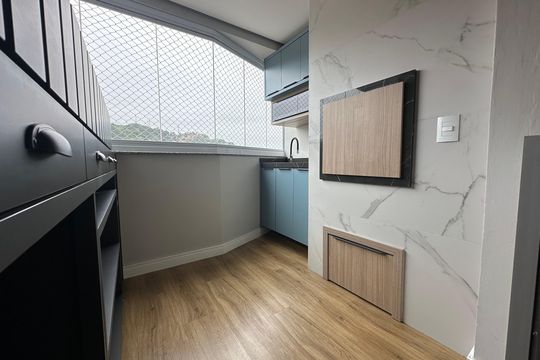 Área comum - Churrasqueira de apartamento para alugar com 2 quartos, 75m² em Fazenda Santo Antônio, São José