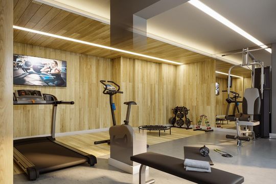 Área comum - Academia de apartamento para alugar com 1 quarto, 37m² em Jardim Guedala, São Paulo