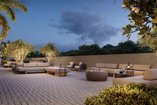 Área comum de apartamento para alugar com 1 quarto, 37m² em Jardim Guedala, São Paulo