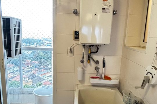Área de Serviço de apartamento à venda com 4 quartos, 140m² em Jardim, Santo André