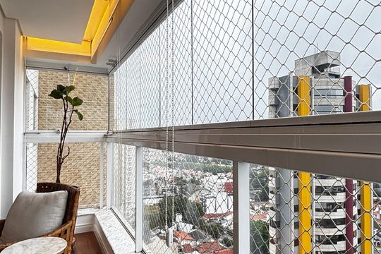 Sala - Sala de Jantar Varanda de apartamento à venda com 4 quartos, 140m² em Jardim, Santo André