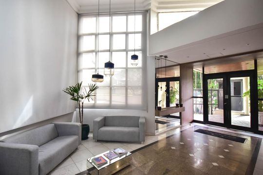 Hall Social de apartamento à venda com 1 quarto, 50m² em Paraíso do Morumbi, São Paulo