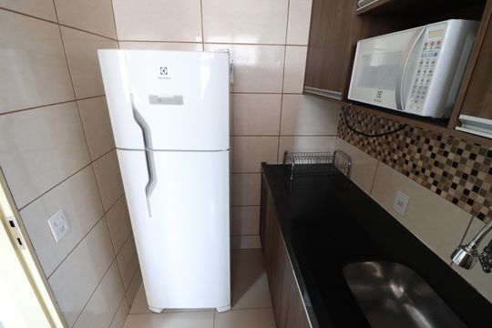 Cozinha  de apartamento para alugar com 1 quarto, 40m² em Centro, Ribeirão Preto