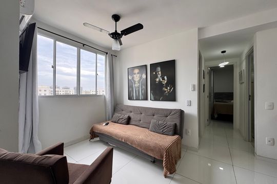Sala de apartamento para alugar com 2 quartos, 56m² em Barra Olímpica, Rio de Janeiro