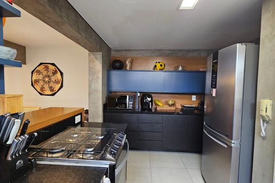 cozinha de apartamento à venda com 3 quartos, 80m² em Funcionários, Belo Horizonte