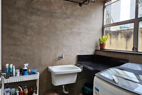 Área de Serviço de apartamento à venda com 3 quartos, 80m² em Funcionários, Belo Horizonte