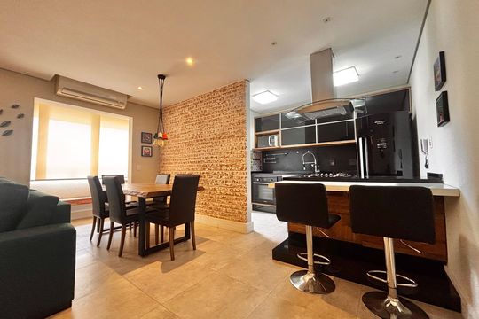 Sala de Jantar de apartamento à venda com 1 quarto, 72m² em Tamboré, Barueri
