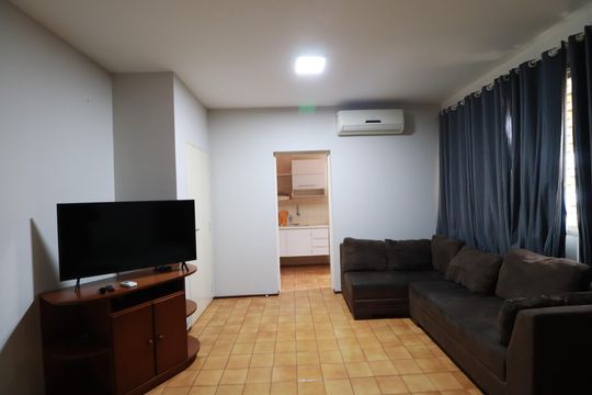 Quarto/sala de apartamento para alugar com 1 quarto, 40m² em Centro, Ribeirão Preto