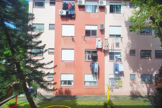 Vista da Sala de apartamento à venda com 2 quartos, 48m² em Canudos, Novo Hamburgo