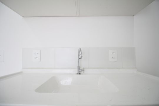 Cozinha de apartamento para alugar com 2 quartos, 44m² em Vila Andrade, São Paulo
