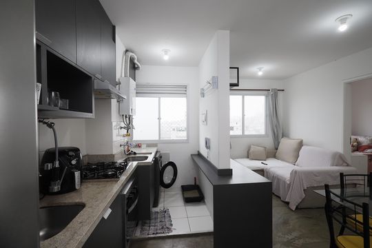 Cozinha - Armários de apartamento à venda com 2 quartos, 39m² em Parque Vitoria, São Paulo