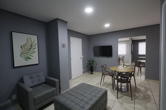 Área comum - Salão de festas de apartamento à venda com 2 quartos, 39m² em Parque Vitoria, São Paulo