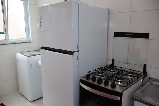 Cozinha de apartamento para alugar com 1 quarto, 35m² em Jardim Sao Jose (sao Mateus), São Paulo
