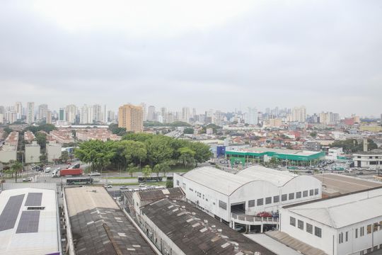 Vista da Suíte de apartamento à venda com 1 quarto, 27m² em Água Branca, São Paulo