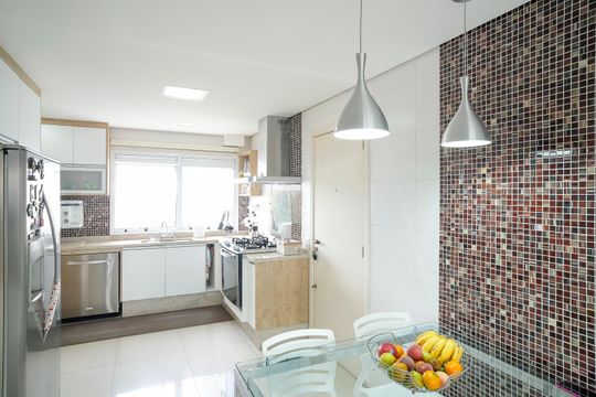 Cozinha de apartamento à venda com 3 quartos, 186m² em Santa Maria, São Caetano do Sul