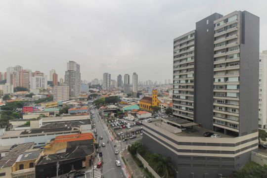 Varanda da Sala de apartamento para alugar com 1 quarto, 34m² em Vila Prudente, São Paulo