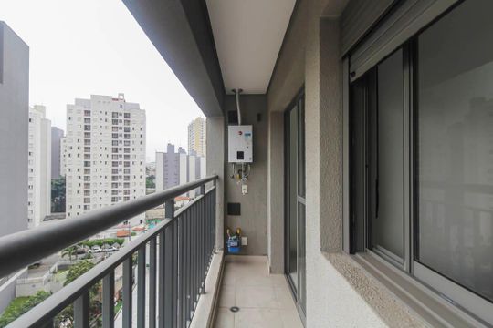 Varanda da Sala de apartamento para alugar com 1 quarto, 34m² em Vila Prudente, São Paulo
