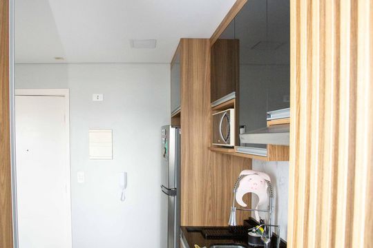 Cozinha de apartamento à venda com 2 quartos, 43m² em Piraporinha, Diadema