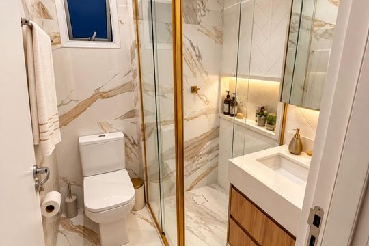 Banheiro 2 de apartamento à venda com 3 quartos, 69m² em Vila Cruz das Almas, São Paulo