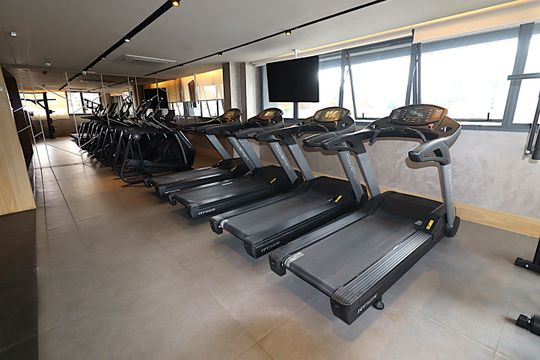 Área comum - Academia de kitnet/studio para alugar com 1 quarto, 28m² em Boa Vista, Porto Alegre