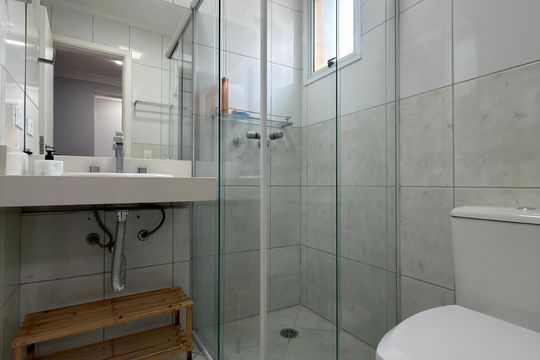 Banheiro Social de apartamento à venda com 3 quartos, 145m² em Vila Dayse, São Bernardo do Campo