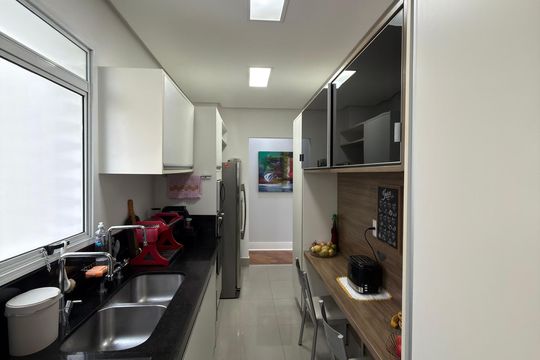 Cozinha  de apartamento à venda com 3 quartos, 145m² em Vila Dayse, São Bernardo do Campo