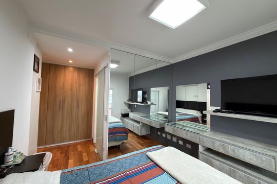 Suíte de apartamento à venda com 3 quartos, 145m² em Vila Dayse, São Bernardo do Campo