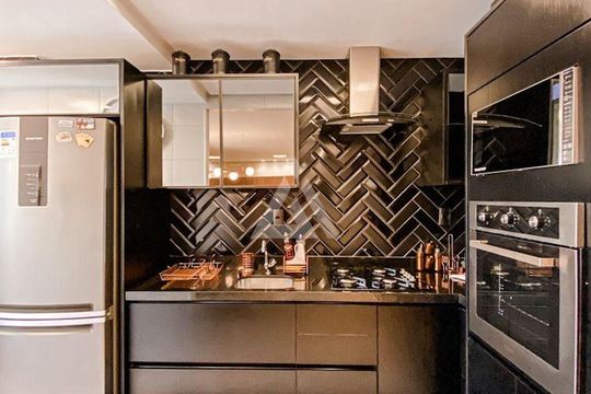 Cozinha de apartamento para alugar com 2 quartos, 99m² em Setor Bueno, Goiânia