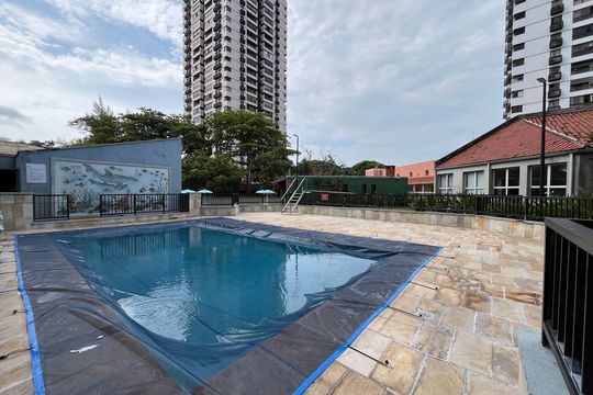 Área comum - Piscina de apartamento para alugar com 1 quarto, 78m² em Barra da Tijuca, Rio de Janeiro