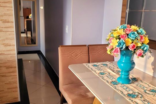 Sala de Jantar de apartamento à venda com 2 quartos, 58m² em Parque Novo Mundo, São Paulo