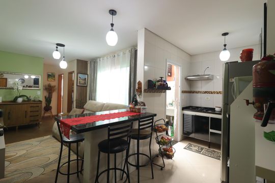 Cozinha de apartamento para alugar com 2 quartos, 50m² em Parque das Nações, Santo André