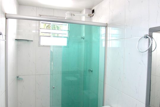 Banheiro Social de apartamento para alugar com 2 quartos, 45m² em Fonte Grande, Contagem