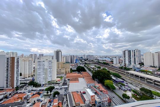 Vista da Varanda de kitnet/studio à venda com 1 quarto, 23m² em Quarta Parada, São Paulo