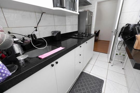 COZINHA de apartamento à venda com 1 quarto, 55m² em Centro, Campinas