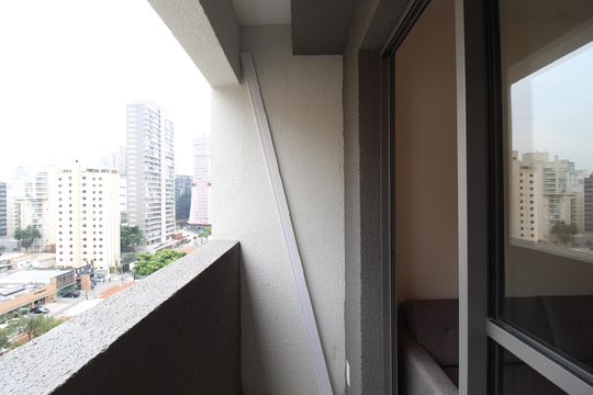 Varanda de apartamento para alugar com 1 quarto, 25m² em Vila Nova Conceição, São Paulo
