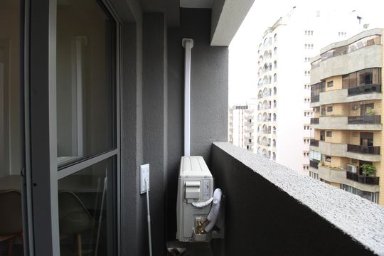 Varanda de apartamento para alugar com 1 quarto, 25m² em Vila Nova Conceição, São Paulo