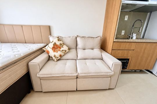 Studio de kitnet/studio para alugar com 1 quarto, 24m² em Brooklin, São Paulo