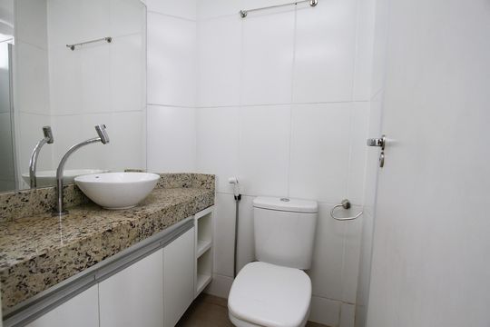Banheiro da Suíte de apartamento para alugar com 2 quartos, 52m² em Coração Eucarístico, Belo Horizonte