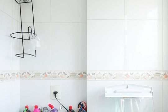Área de serviço de apartamento à venda com 3 quartos, 83m² em Santa Maria, São Caetano do Sul