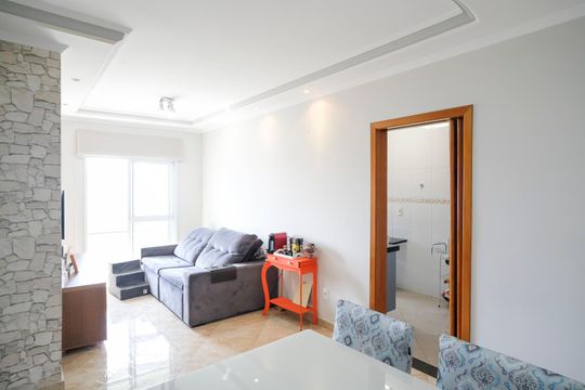 Sala de apartamento à venda com 3 quartos, 83m² em Santa Maria, São Caetano do Sul