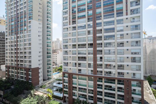 Vista da Varanda da Sala de apartamento para alugar com 2 quartos, 80m² em Consolação, São Paulo