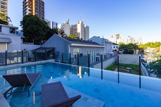 Área externa de apartamento para alugar com 1 quarto, 28m² em Perdizes, São Paulo
